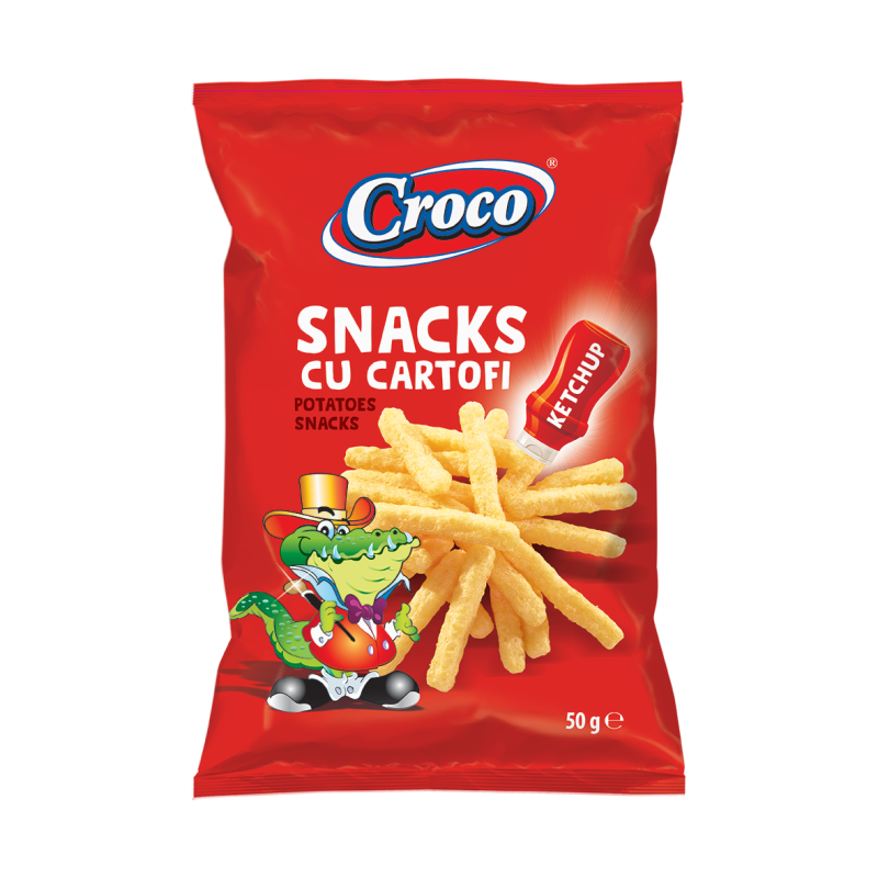 snacks ΠΑΤΑΤΕΣ / ΚΕtchup 50gr croco
